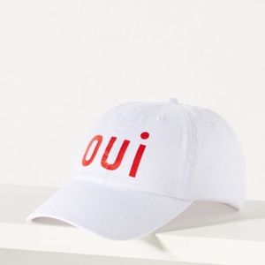 Clare V White and Red Cap